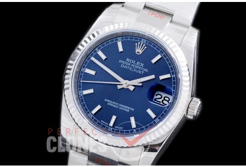 R36DJS-605F DJF 116234 SS/SS Fluted/Oyster Blue Sticks A-2836 904L Steel 