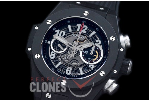 HB45-016A Big Bang Unico Matte CER/RU Grey Skeleton Asian 7750 28800