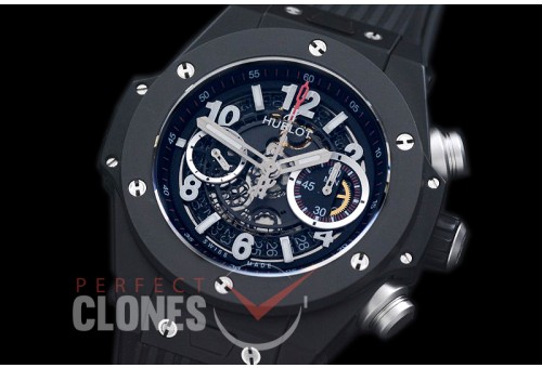 HB45-016B Big Bang Unico Matte CER/RU Black Skeleton Asian 7750 28800