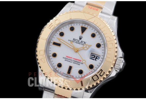 0 0 RYMENT00971 GMF 2016 116623 904L Steel Yachtmaster Men SS/YG White SA 3135