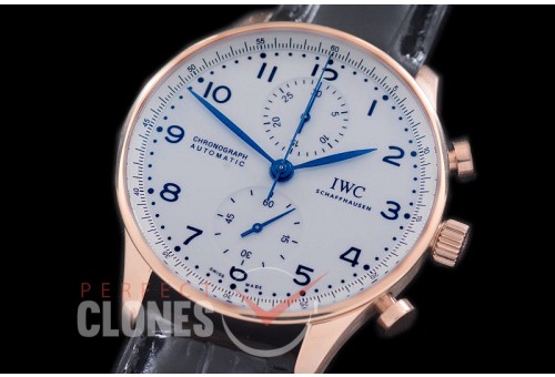 IWPG-150-111 YLF 3716 Portugieser Chrono 150 Years Edition RG/LE White A-7750