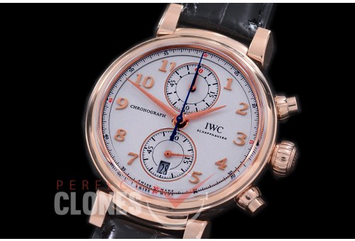 IWDV-046 YLF Da Vinci Chronograph iW393402 Sport for Good Foundation RG/LE White/Gold A-7750