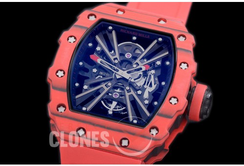 RM012-01-112 RM012 Tourbillon Red/Red NTPT/RU Black Skeleton Customized Movt