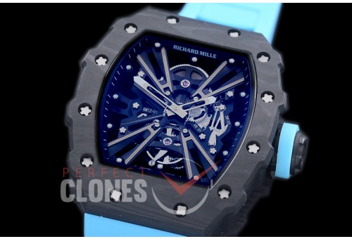 RM012-01-103 RM012 Tourbillon Black/Blue NTPT/RU Black Skeleton Customized Movt