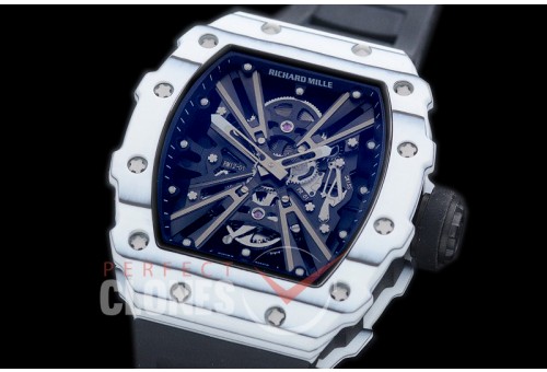 RM012-01-121 RM012 Tourbillon White/Black NTPT/RU Black Skeleton Customized Movt