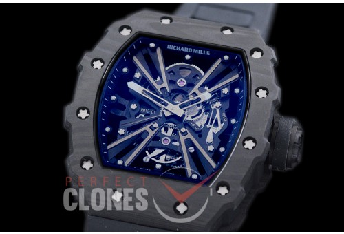 RM012-01-101 RM012 Tourbillon Black/Black NTPT/RU Black Skeleton Customized Movt
