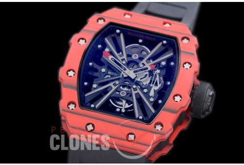 RM012-01-111 RM012 Tourbillon Red/Black NTPT/RU Black Skeleton Customized Movt