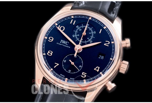 IWPGC10012 IW390301 Portugieser Chromo Classic RG/LE Black A-7750 Modified 