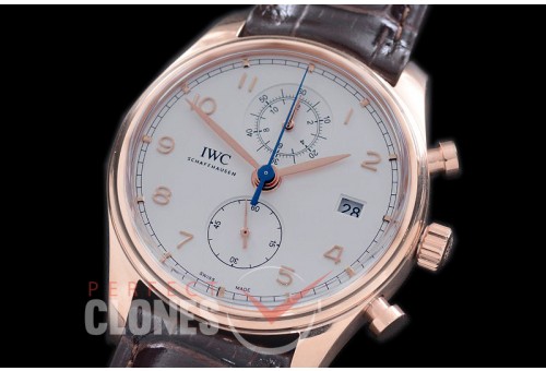 IWPGC10011 IW390301 Portugieser Chromo Classic RG/LE White A-7750 Modified 