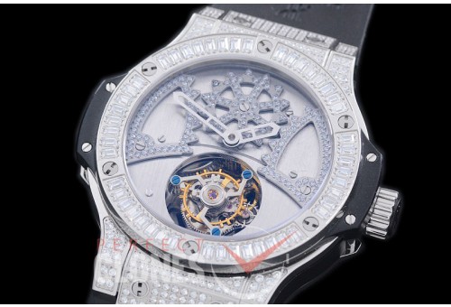 HBT01012D2 Big Bang Tourbillon SS/Diam/RU Grey Flying Tourbillon 