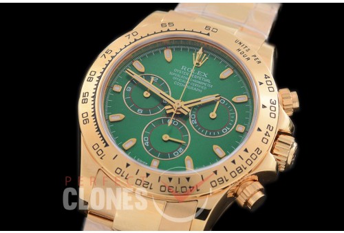 RLDTN-18K-107 116508 18K Full Wrapped Daytona Green A-7750/4130