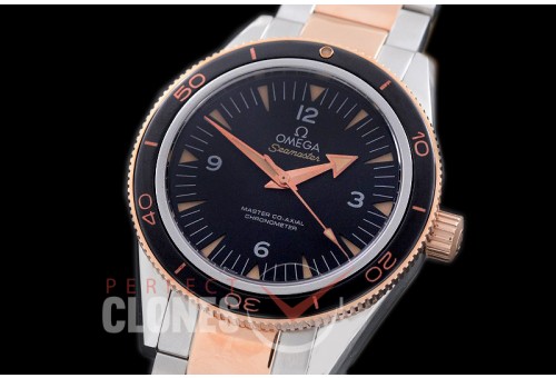 0 0 0 0 OMCPO-40-702 XF Seamaster 2014 SS/RG Black Miyota 8205 