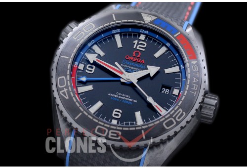 0 OMCPOGMT-086R XF/VSF Planet Ocean GMT Deep Black Emirates Team NZ Editon CER/RU Black VS 8906 Superclone 