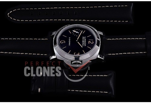 0 0 0 0 PN915V01 HWF Pam 915 V Series Luminor Marina 8 Days SS/LE Black A-6497/P5000