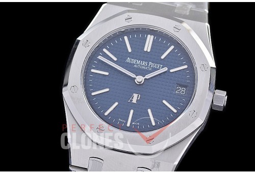 AP16202-103 ZF Royal Oak Jumbo Extra Thin Automatic 16202ST SS/SS Blue Asian Clone Calibre 7121 