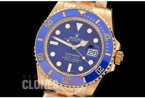  RLSF-41-0002 GMF 904L Steel 2020 41mm Submariner 126618LB YG/YG Blue VR 3235