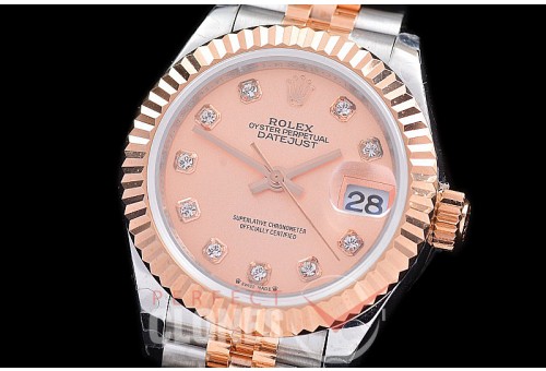 R28DJTR-2R-115J BP 2023 Datejust 28mm Ladies 279171 SS/RG Fluted/Jubilee Rose Gold Diam Eta 2671