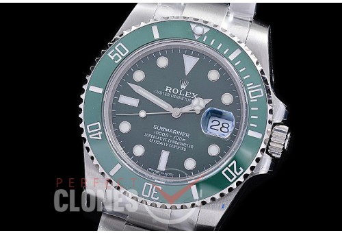 0 0 0 RLSS00202 BP Submariner 116610LV SS/SS Green VR 3135 - Special Offer