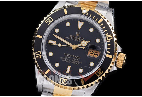 0 RLST00031 16613 BP Submariner SS/YG Black VR 3135 - Special Offer