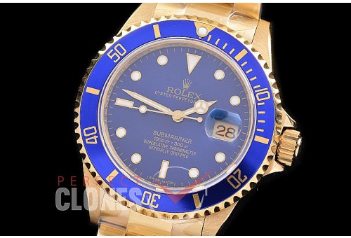 0 RLSF00032 16618 BP Submariner YG Blue VR 3135 - Special Offer