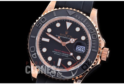 RYMENR00020S BP 126655 Yachtmaster Everose Men RG/RU Black VR 3135 - Special Price