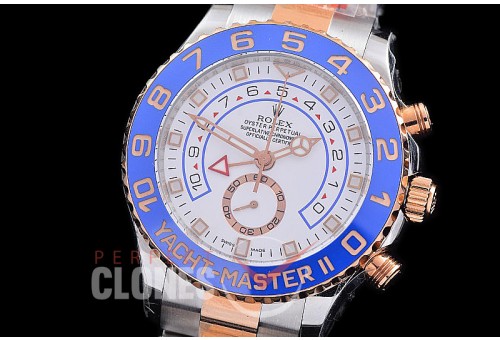 0 0 0 RYM2-812 KF 904 Steel Yachtmaster II 116681 SS/RG White A-7750