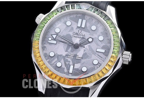 OM300M-60-106R Seamster Diver 300M Professional James Bond 60th Anniversary SS/DIAM/RU Grey MOP A-2813 