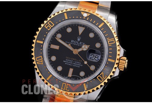 0 0 0 0 0 0 RLSD00985W KF 43mm Sea Dweller 4000 126603 SS/YG Black SH 3235 904L Steel /18K Wrapped Gold
