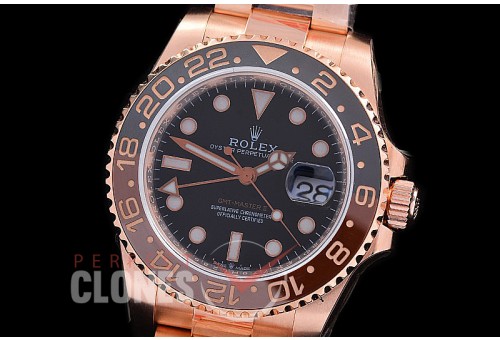 0 0 0 0 0 RLGFR00601W KF 18K Thick Wrapped GMT 126715CHNR RG/RG Black SH 3186 CHS 