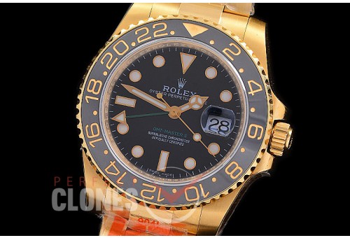 0 0 0 0 0 RLGF00601W KF 18K Thick Wrapped GMT 116718LN YG/YG Black SH 3186 CHS 