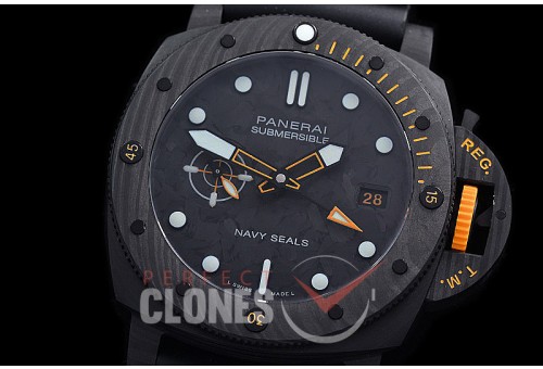 0 0 0 0 0 PN1324Y01 XF/VSF Pam 1324 Y Series Navy Seals Carbotech Luminor Submersible GMT FC/RU Forge Carbon VS P900