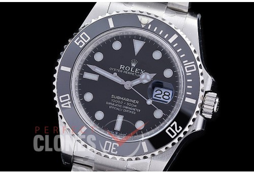 0 0 0 0 0 RLS-41-0021 Clean-F 904L Steel 2020 41mm Submariner 126610LN SS/SS Black VR 3235 