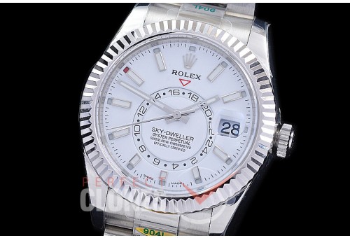 0 0 0 0 RSKDS00011 ZF 904L Steel 326934 SkyDweller SS/SS White Sticks ZF 9002 - 72 Hours Reserve Movement 