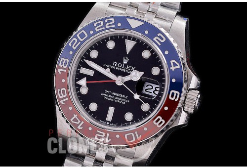 0 0 0 0 0 RLGS00942 GMF V4 904L Steel GMT 126710BLRO Pepsi SS/SS Black SA 3285 CHS