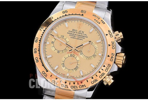 0 0 0 RLDT00405 OMF Daytona 116523 SS/YG Gold Sticks Asian 7750