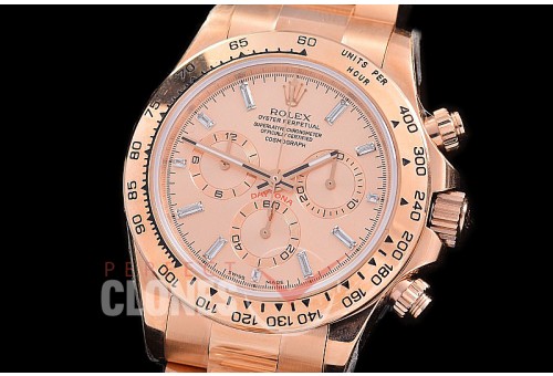 0 0 0 RLDFR00409 OMF Daytona 116515 RG/RG Rose Gold Sticks Asian 7750