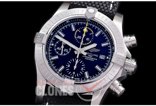 BLSA-43-102 ANF/OXF Avenger Chronograph 43 SS/LE Black Sticks A-7750