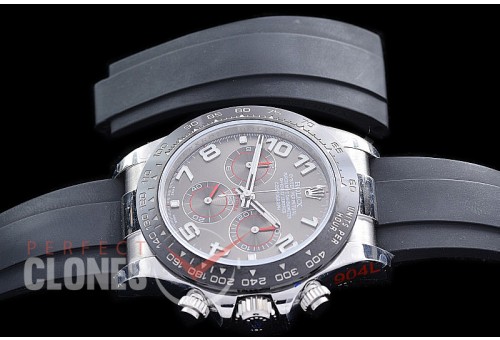 0 0 0 RLDS-4130-888R QF V3 904L Steel Daytona 116519LN SS/CER/RU Grey Numeral 4130 Superclone - 72 Hours Power Reserve Movement 