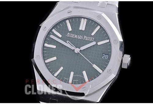 AP15510-015 ZF AP15510ST 50th Anniversary Royal Oak Automatic SS/SS Khaki Green Asian Clone Calibre 4302 28800bph