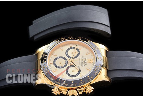 0 0 0 RLDF-126518-805RW NNF 904L Steel Daytona 126518LN YG/CER/RU Gold Sticks 4130 Superclone - 72 Hours Power Reserve Movement / Extra Weighted