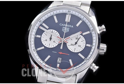 TGCC-42-110 Carrera Classic Chronograph SS/SS Blue OS 20 Qtz 