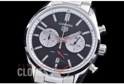 TGCC-42-108 Carrera Classic Chronograph SS/SS Black OS 20 Qtz 