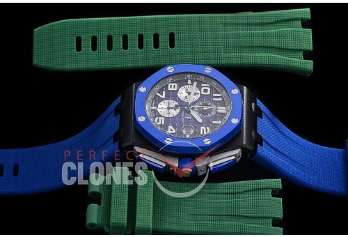 AP26405-101 APF Royal Oak Offshore Chronograph CER/RU Burnt Blue Asian Clone Calibre 3126 