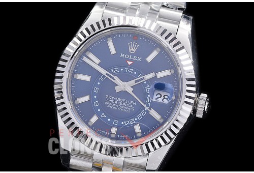 0 0 0 0 RSKDS00013J ZF 904L Steel 336934 SkyDweller SS/SS Blue Sticks ZF 9002 - 72 Hours Reserve Movement 