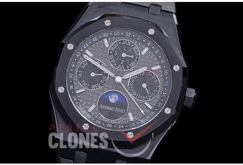 0 AP26579-001 Royal Oak 26579CE Perpetual Calender CER/CER Black Miyota 9100 Calender 