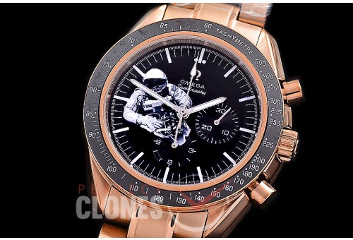 0 0 0 0 OMSP00276 Speedmaster Moon Watch Limited Edition RG/RG Black OS20 Quartz