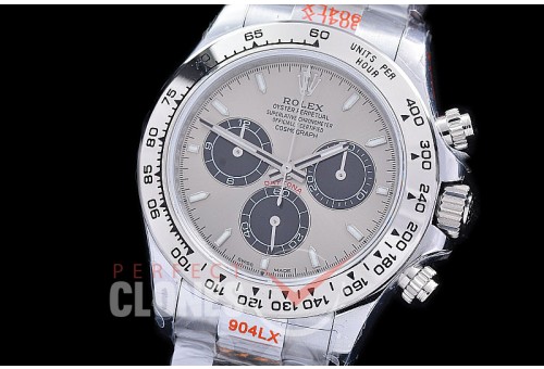 0 0 0 0 RLDS-126509-153 QF 904L Steel Daytona 126509 SS/SS Dark Rhodium Grey Sticks 4131 Superclone - 72 Hours Power Reserve Movement 