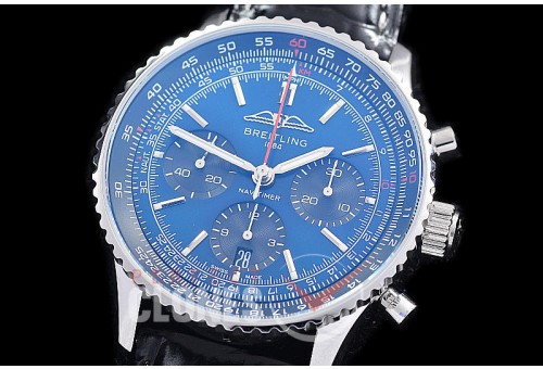 0 0 0 0 0 0 BLNVC-41-019L ANF/OXF Navitimer 41mm Chronograph SS/LE Blue Sticks A-7750 28800 