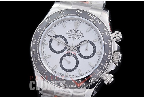 0 0 0 0 RLDS-126500-111 QF 904L Steel Daytona 126500LN SS/SS White Sticks 4131 Superclone - 72 Hours Power Reserve Movement 