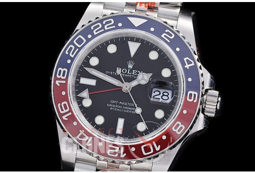 0 0 0 0 0 RLGS00923J GMF V6 904L Steel GMT 126710BLRO Pepsi SS/SS/Jubilee Black VR 3285 CHS